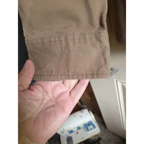Cabela's Mens Shirt XL Work Outdoor Chamois Button Up Heavyweight Long Sleeve - Picture 3 of 5